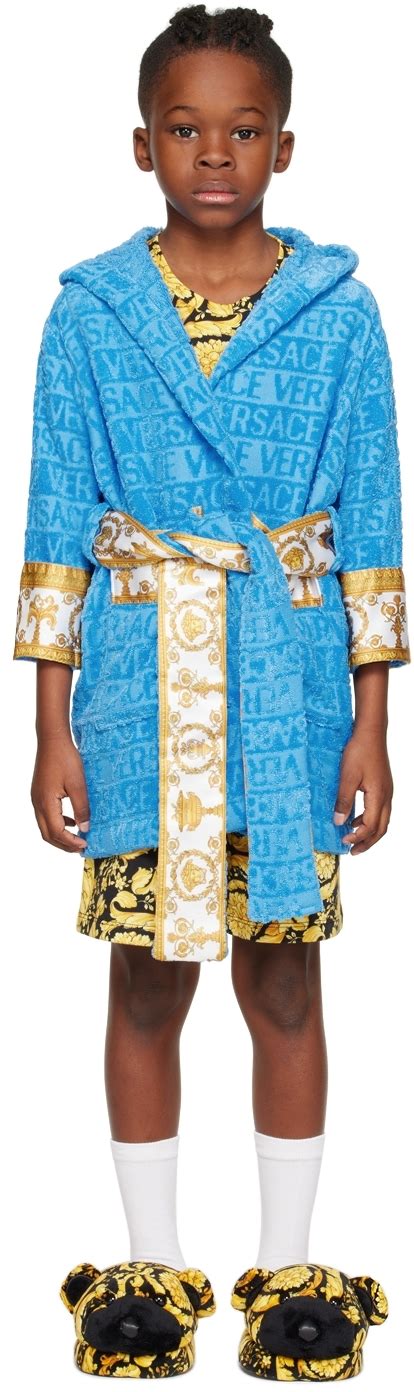 toddlers faux versace robe|young Versace pram.